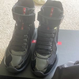 Prada America’s Cup high-top sneakers